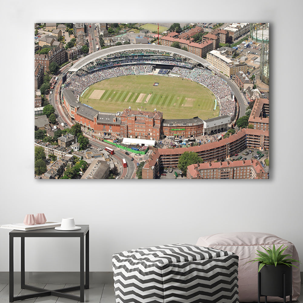 Oval Cricket Ground London, Stadium Canvas, Sport Art, Gift for him, Man Cave Decor, Art Print, Canvas Print Wall Art