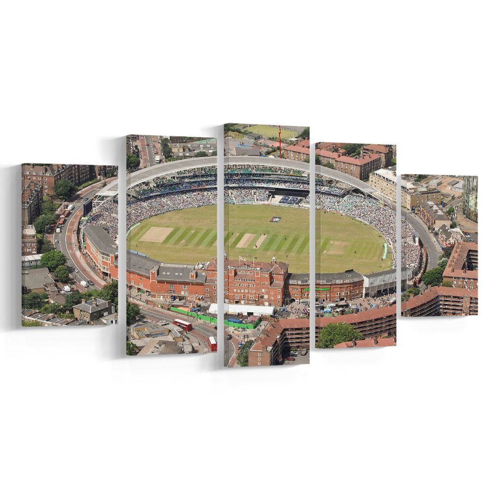 Oval Cricket Ground London, Stadium Canvas, Sport Art, Gift for him, 5 Panel, Large Canvas, Canvas Print Wall Art