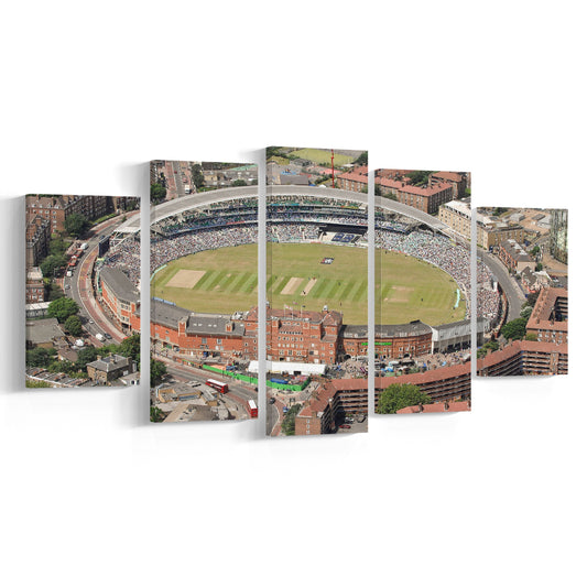 Oval Cricket Ground London, Stadium Canvas, Sport Art, Gift for him, 5 Panel, Large Canvas, Canvas Print Wall Art