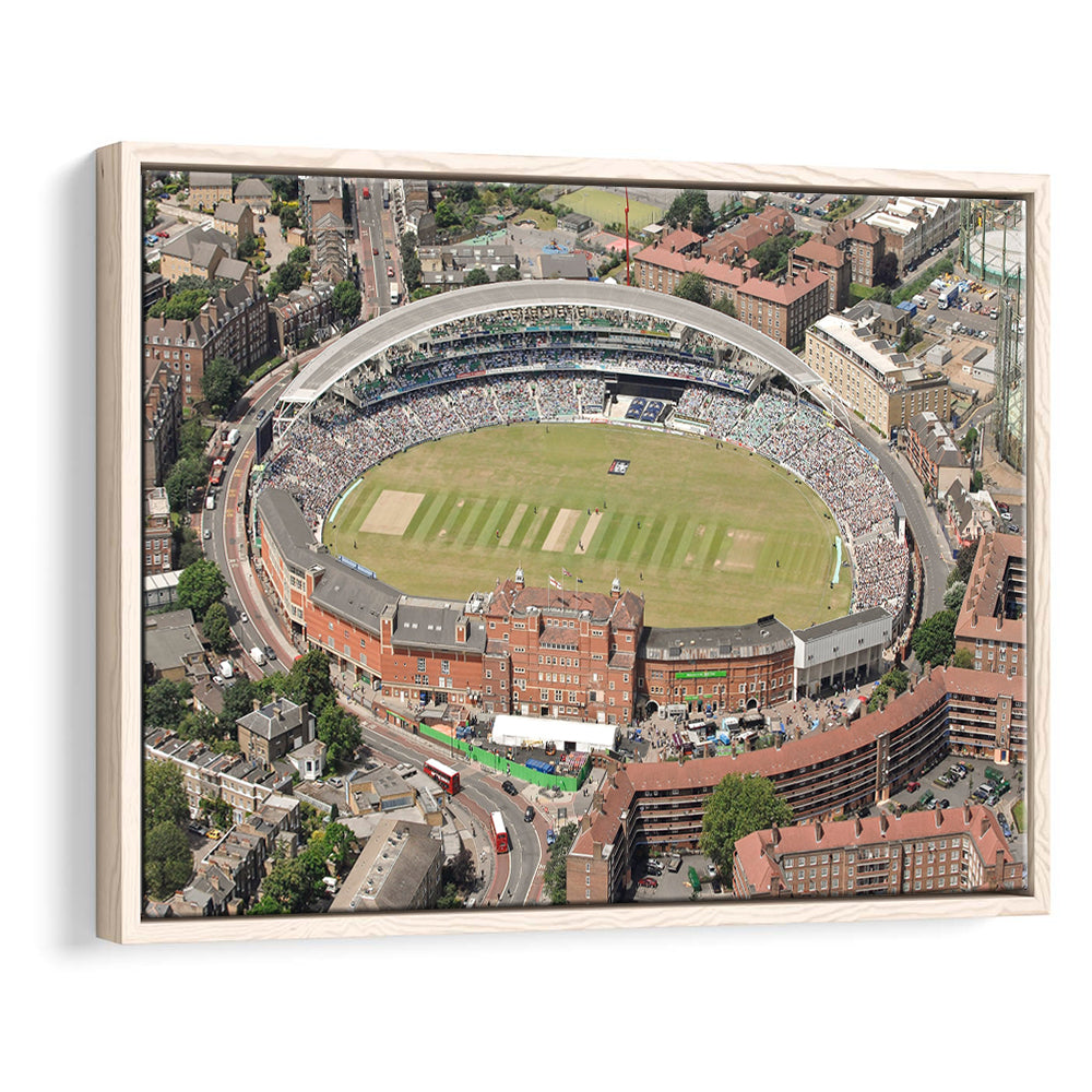 Oval Cricket Ground London, Stadium Canvas, Sport Art, Framed Canvas Print Wall Art, Floating Frame
