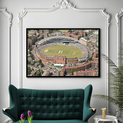 Oval Cricket Ground London, Stadium Canvas, Sport Art, Gift for him, Framed Art Print Wall Decor, Picture Framed