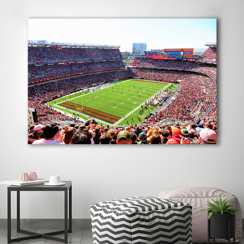 Overview of First Energy Field, Stadium Canvas, Sport Art, Gift for him, Man Cave Decor, Art Print, Canvas Print Wall Art