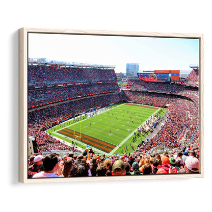 Overview of First Energy Field, Stadium Canvas, Sport Art, Framed Canvas Print Wall Art, Floating Frame