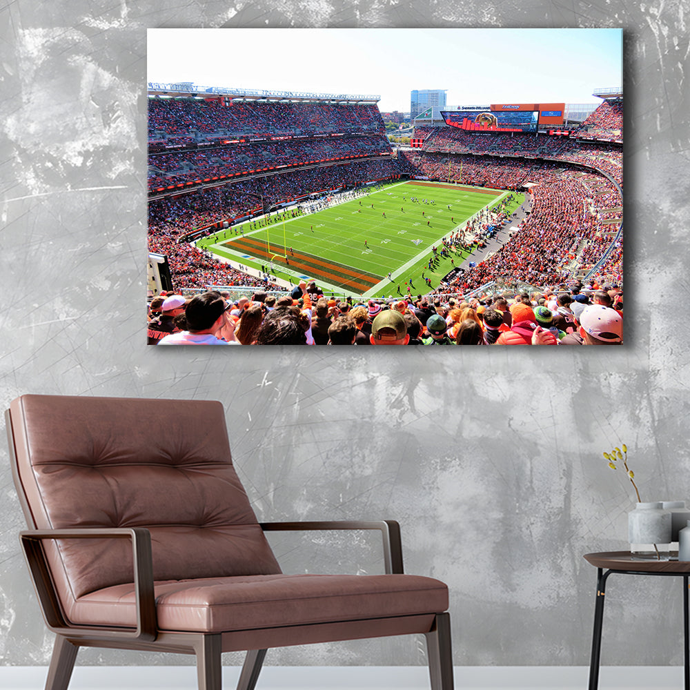 Overview of First Energy Field, Stadium Canvas, Sport Art, Gift for him, Man Cave Decor, Art Print, Canvas Print Wall Art