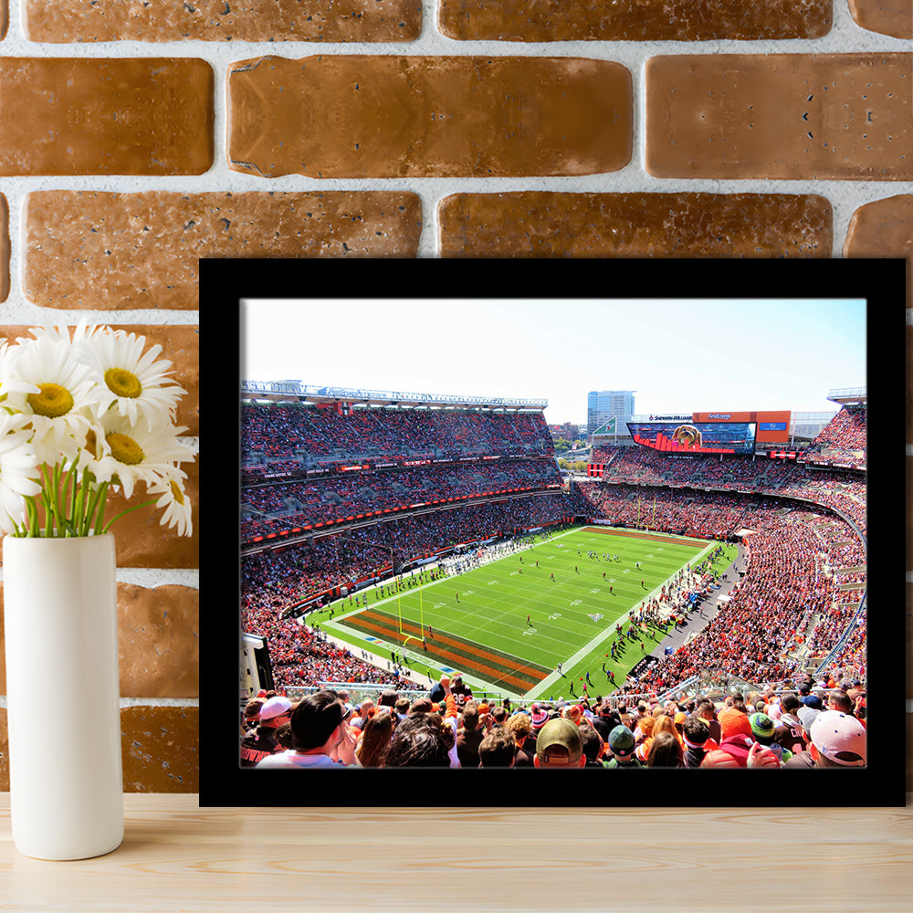 Overview of First Energy Field, Stadium Canvas, Sport Art, Gift for him, Framed Art Print Wall Decor, Picture Framed