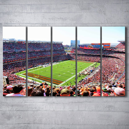 Overview of First Energy Field, Stadium Canvas, Sport Art, 5 Panel B, Extra Large Canvas, Canvas Print Wall Art