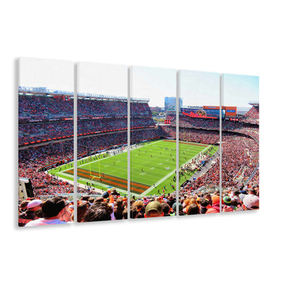 Overview of First Energy Field, Stadium Canvas, Sport Art, 5 Panel B, Extra Large Canvas, Canvas Print Wall Art