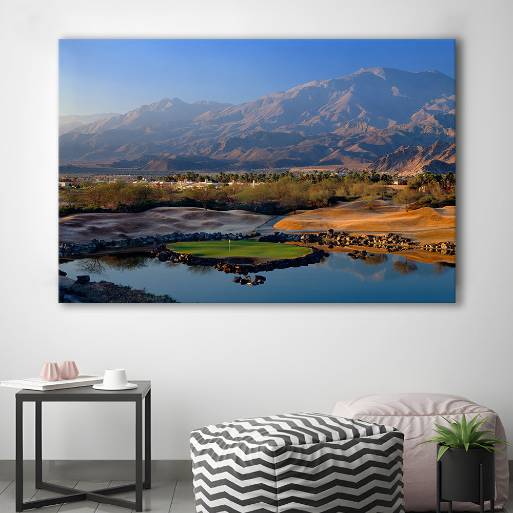 Pga West Stadium Course Hole 17 Golf Courses “Alcatraz”, La Quinta, California, Golf Art Print