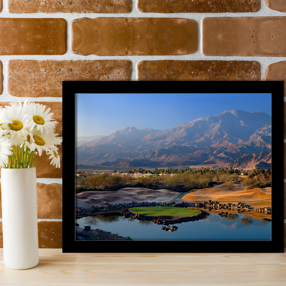 Pga West Stadium Course Hole 17 Golf Courses “Alcatraz”, La Quinta, California, Framed Art Print Wall Decor