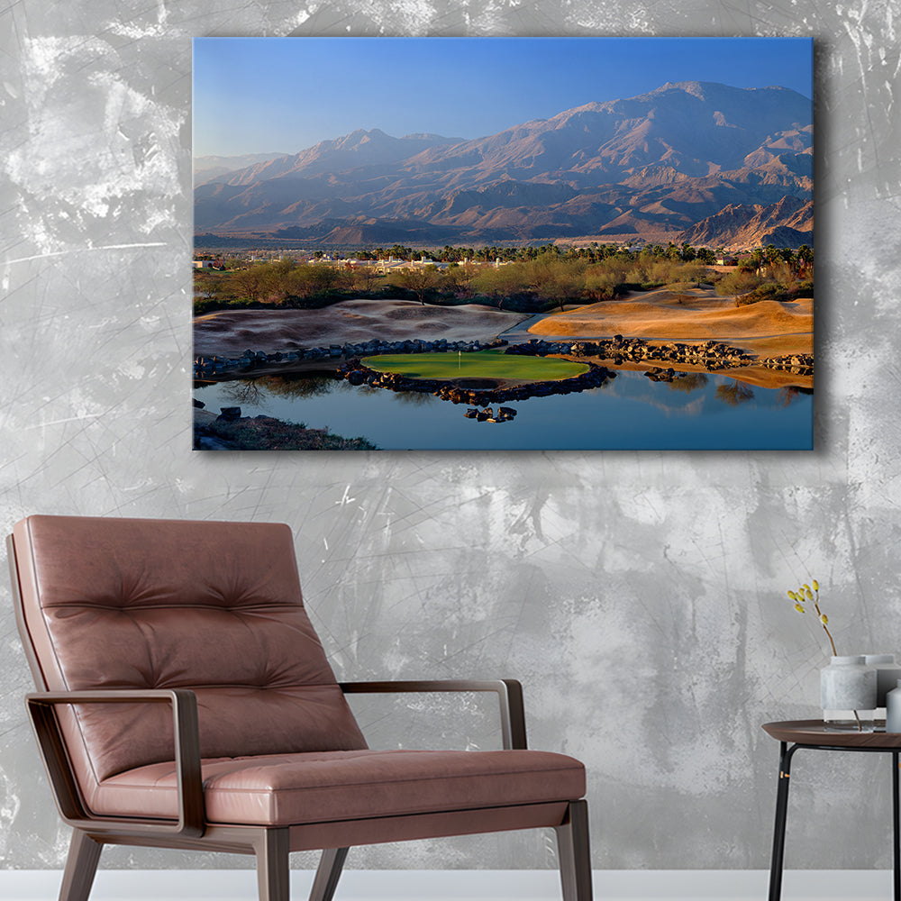 Pga West Stadium Course Hole 17 Golf Courses “Alcatraz”, La Quinta, California, Golf Art Print