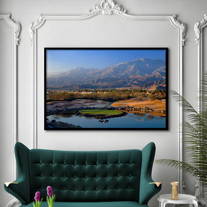 Pga West Stadium Course Hole 17 Golf Courses “Alcatraz”, La Quinta, California, Framed Art Print Wall Decor