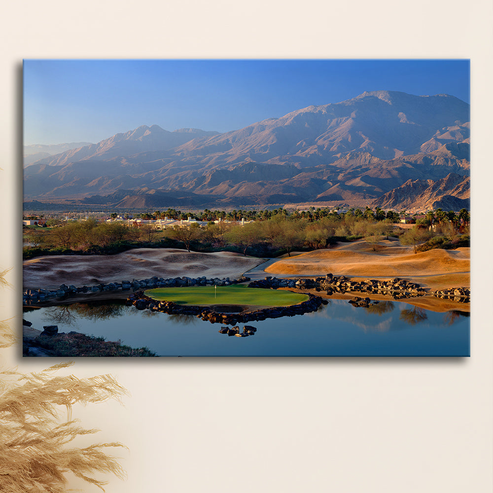 Pga West Stadium Course Hole 17 Golf Courses “Alcatraz”, La Quinta, California, Golf Art Print