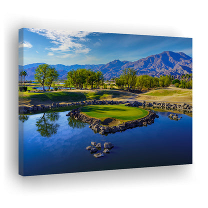 Pga West Stadium Course, Hole 17 Fine Art At Califorlia, Golf Art Print,Gifts Golf Lover
