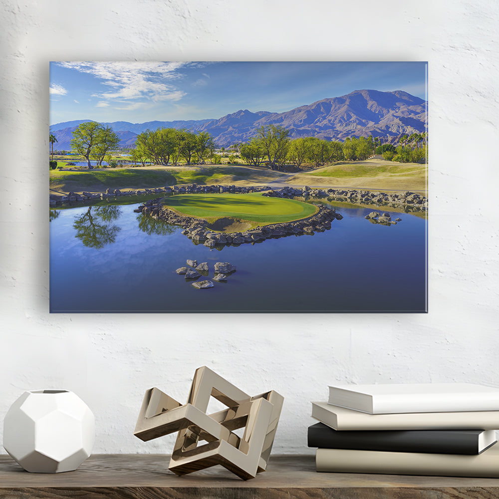Pga West Stadium Course, Hole 17 Fine Art At Califorlia, Golf Art Print,Gifts Golf Lover