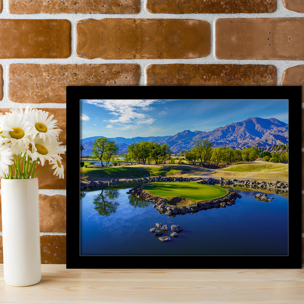 Pga West Stadium Course, Hole 17 Fine Art At Califorlia, Framed Art Print Wall Decor, Picture Framed