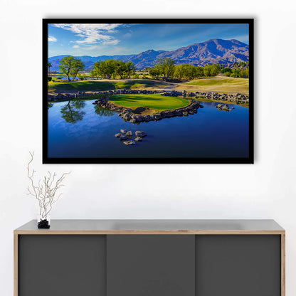 Pga West Stadium Course, Hole 17 Fine Art At Califorlia, Framed Art Print Wall Decor, Picture Framed