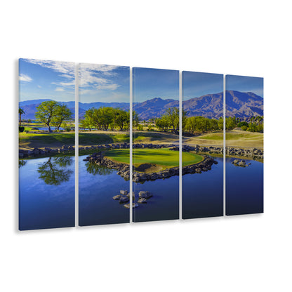 Pga West Stadium Course, Hole 17 Fine Art At Califorlia, Golf Art Print, Extra Large Canvas Print Wall Art
