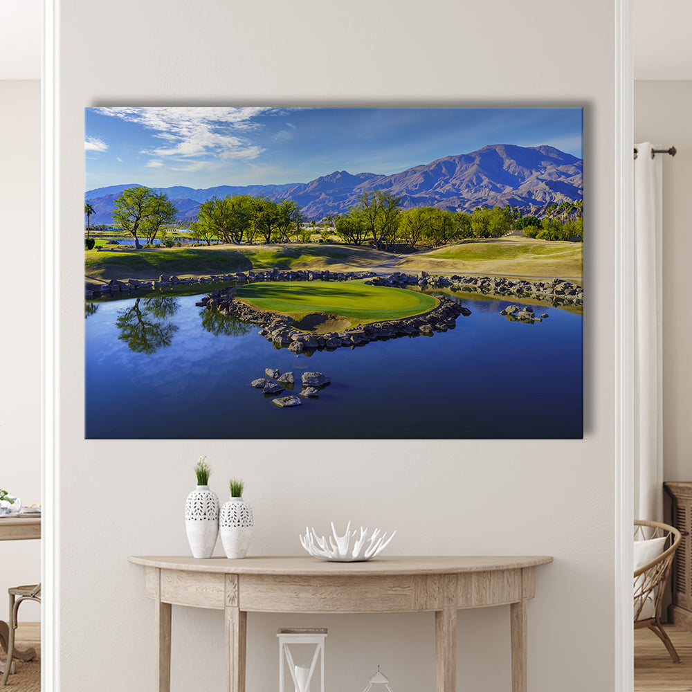 Pga West Stadium Course, Hole 17 Fine Art At Califorlia, Golf Art Print,Gifts Golf Lover