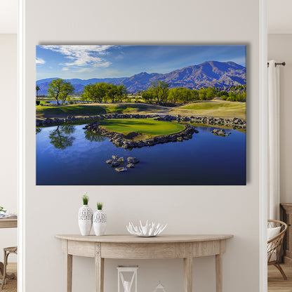 Pga West Stadium Course, Hole 17 Fine Art At Califorlia, Golf Art Print,Gifts Golf Lover
