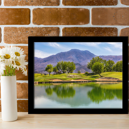 Pga West Stadium Course, Hole 4 Fine Art, Framed Art Print Wall Decor, Picture Framed