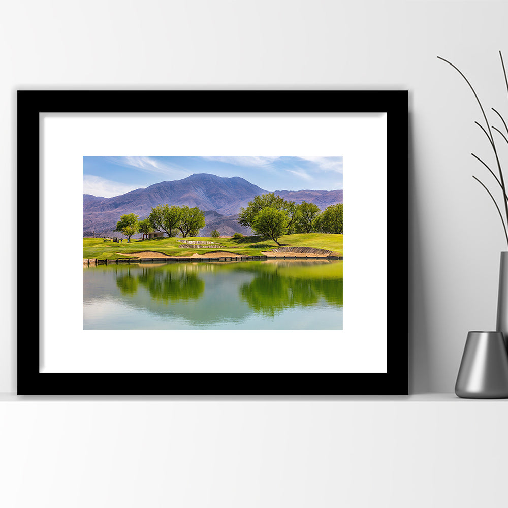 Pga West Stadium Course, Hole 4 Fine Art, Goft Art Print, Framed Art Print White Border Wall Decor