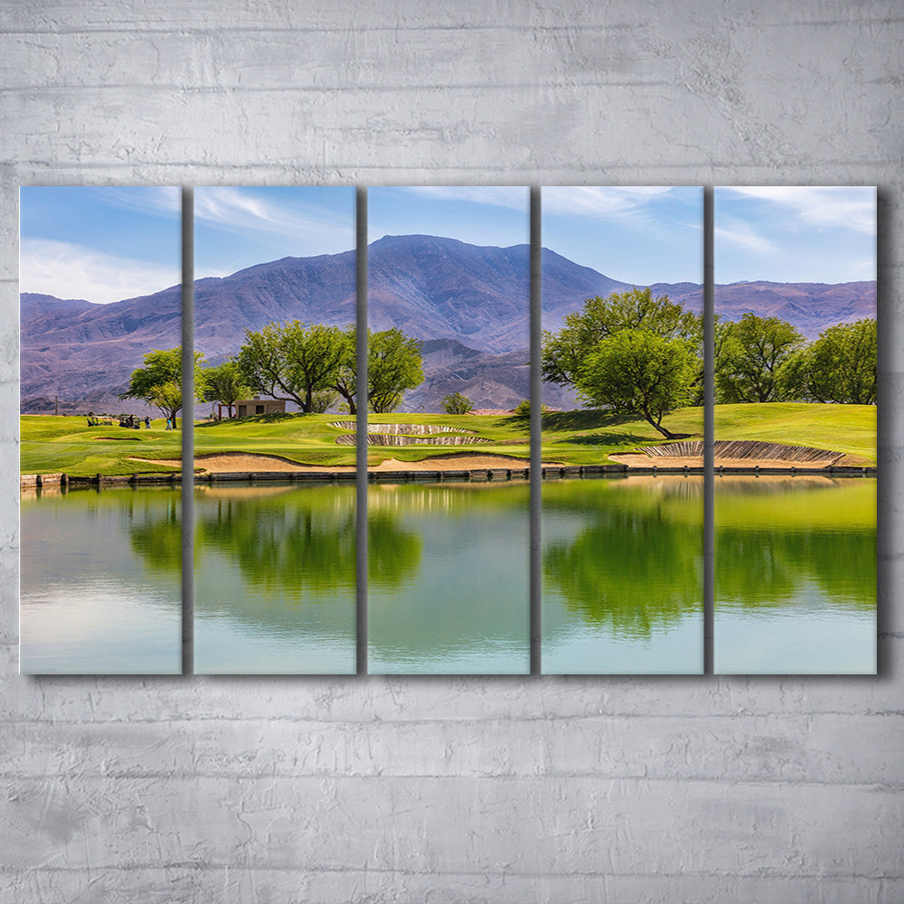 Pga West Stadium Course, Hole 4 Fine Art, Golf Art Print, Extra Large Canvas Print Wall Art