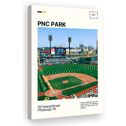 PNC Park Print, Pittsburgh Pirates Stadium Canvas Art, Fan Gifts, Sport Art, Canvas Print Wall Art