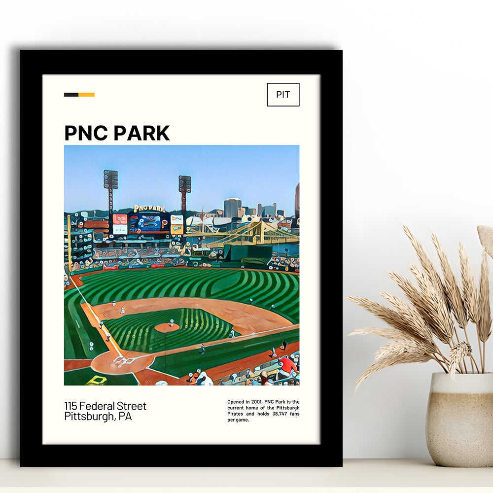 PNC Park Print, Pittsburgh Pirates Stadium Art, Gifts for him, Sport Art, Framed Art Print Wall Decor