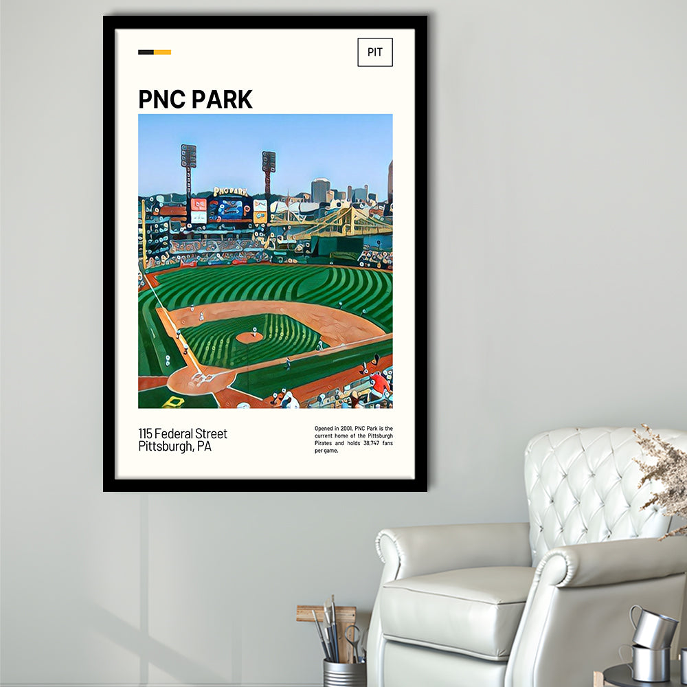 PNC Park Print, Pittsburgh Pirates Stadium Art, Gifts for him, Sport Art, Framed Art Print Wall Decor