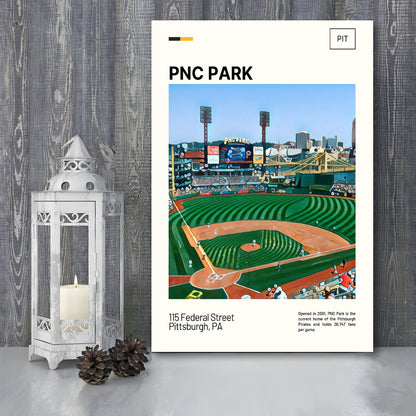 PNC Park Print, Pittsburgh Pirates Stadium Canvas Art, Fan Gifts, Sport Art, Canvas Print Wall Art