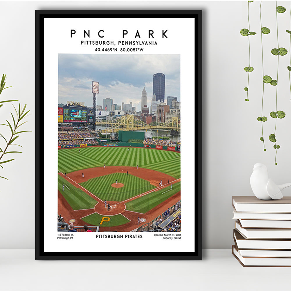 Pnc Park, Pittsburgh Pirates Baseball Stadium Wall Art Print, Sport Art Print, Framed Canvas Prints Wall Art