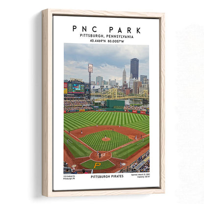 Pnc Park, Pittsburgh Pirates Baseball Stadium Wall Art Print, Sport Art Print, Framed Canvas Prints Wall Art