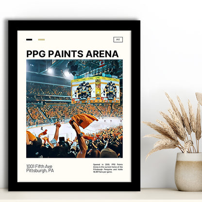 PPG Paints Arena Print, Pittsburgh Penguins Stadium Art, Gifts for him, Sport Art, Framed Art Print Wall Decor