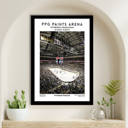 Ppg Paints Arena Print, Pittsburgh Penguins Hockey Stadium Wall Art, Framed Art Prints Wall Decor