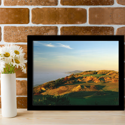Pacific Dunes Golf Club Hole 11 Pacific Dunes Golf Courses, Framed Art Print Wall Decor, Picture Framed