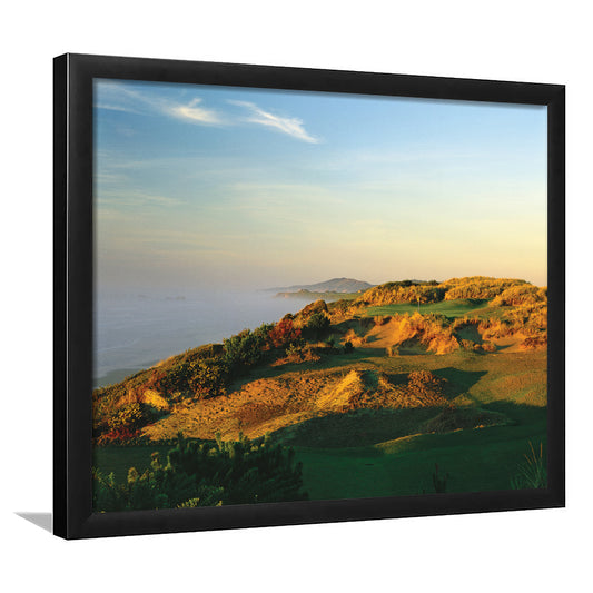 Pacific Dunes Golf Club Hole 11 Pacific Dunes Golf Courses, Framed Art Print Wall Decor, Picture Framed