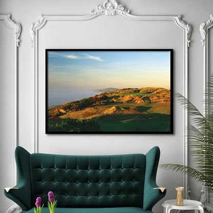 Pacific Dunes Golf Club Hole 11 Pacific Dunes Golf Courses, Framed Art Print Wall Decor, Picture Framed