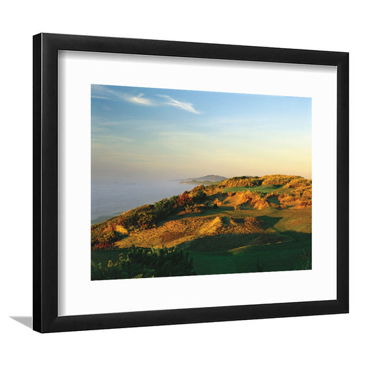 Pacific Dunes Golf Club Hole 11 Pacific Dunes Golf Courses, Goft Art Print, Framed Art Print White Border Wall Decor