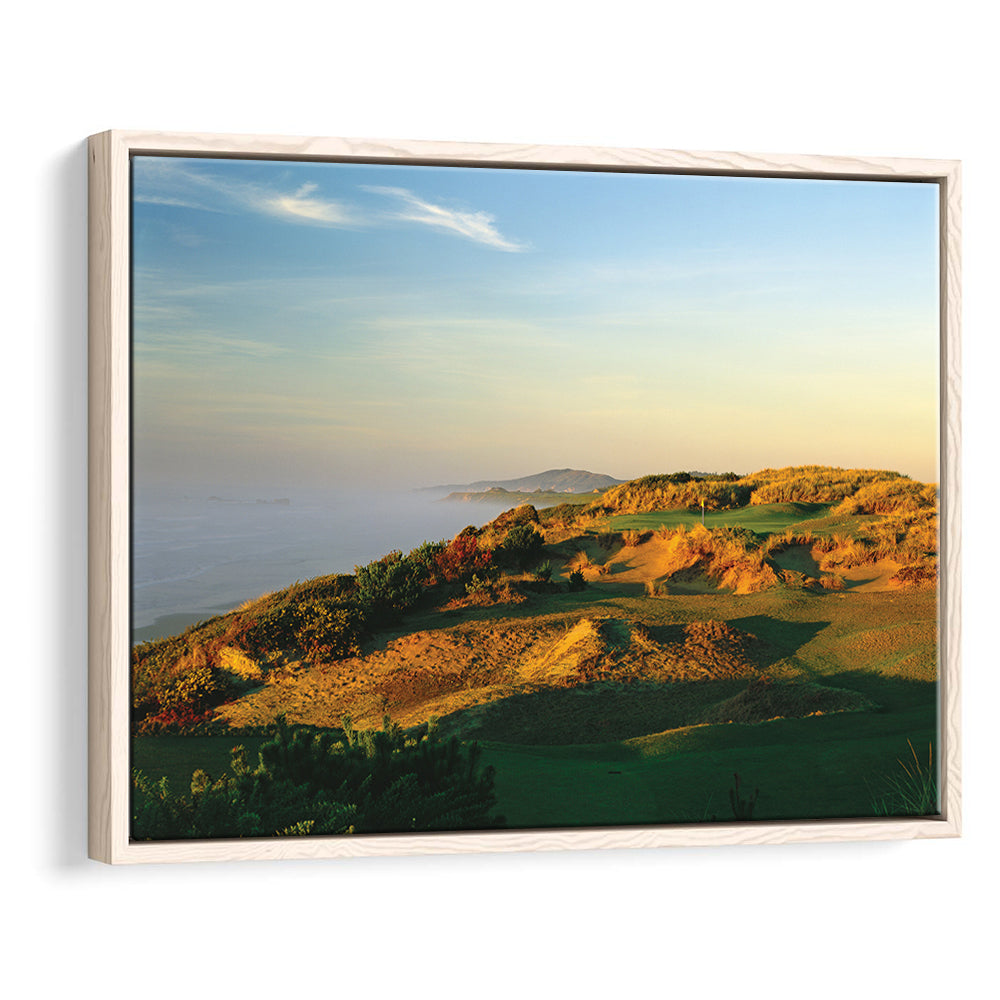 Pacific Dunes Golf Club Hole 11 Pacific Dunes Golf Courses, Floating Framed Canvas Print Wall Art