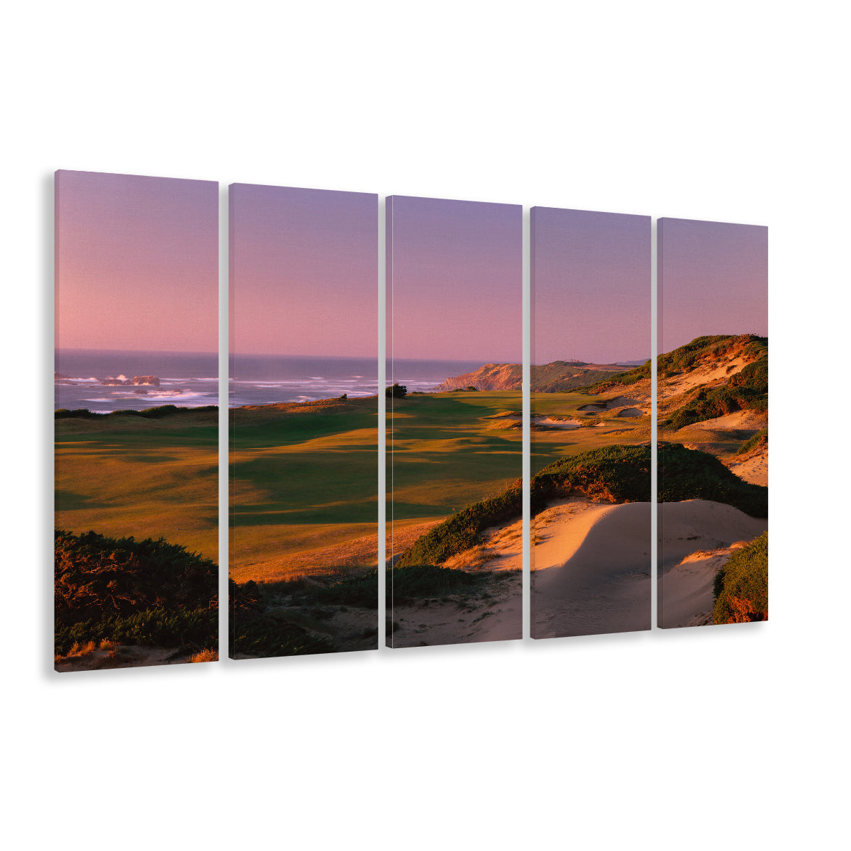 Pacific Dunes Golf Courses Hole 13, Bandon, Oregon, Golf Art Print, Extra Large Canvas Print Wall Art