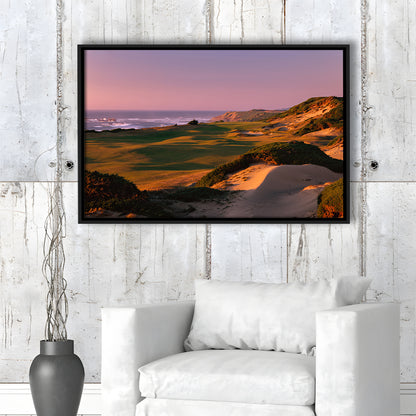 Pacific Dunes Golf Courses Hole 13, Bandon, Oregon, Floating Framed Canvas Print Wall Art