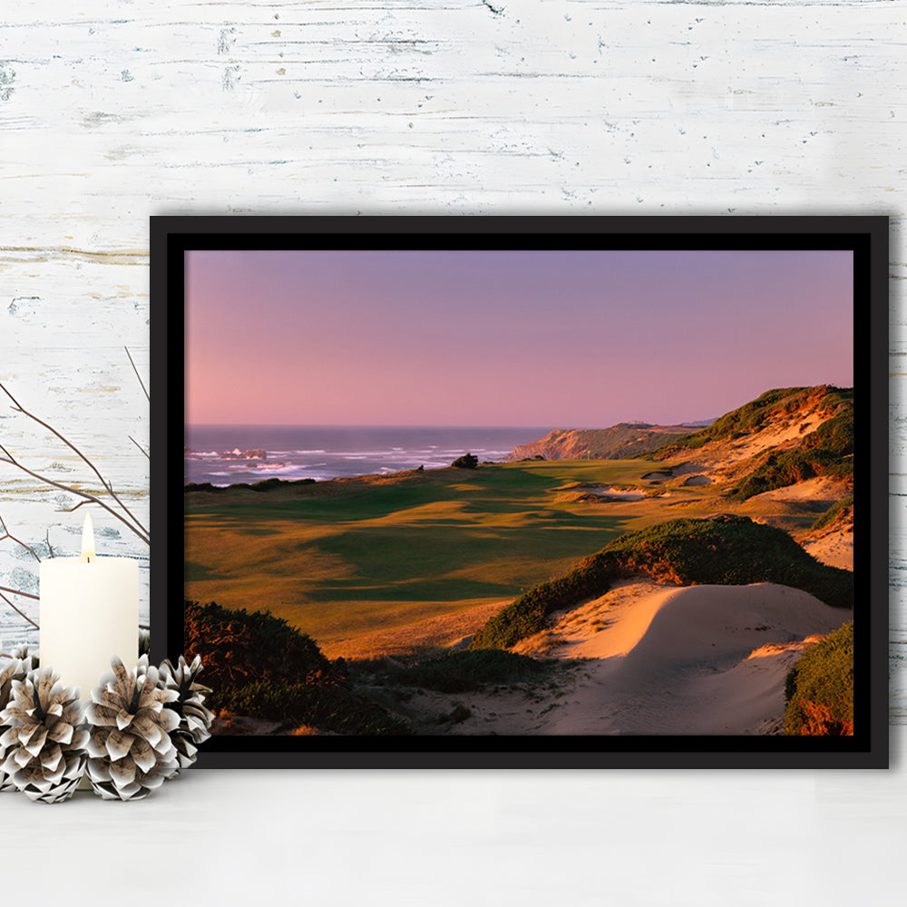 Pacific Dunes Golf Courses Hole 13, Bandon, Oregon, Floating Framed Canvas Print Wall Art
