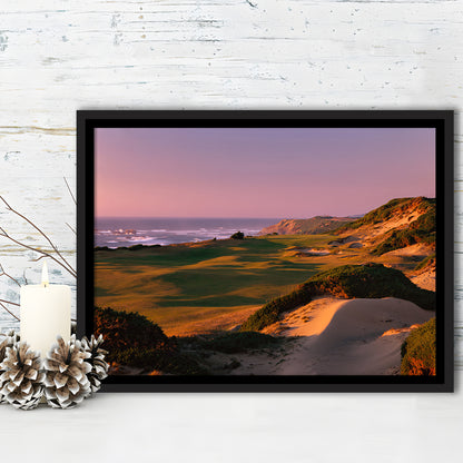 Pacific Dunes Golf Courses Hole 13, Bandon, Oregon, Floating Framed Canvas Print Wall Art
