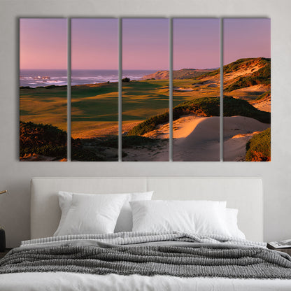 Pacific Dunes Golf Courses Hole 13, Bandon, Oregon, Golf Art Print, Extra Large Canvas Print Wall Art