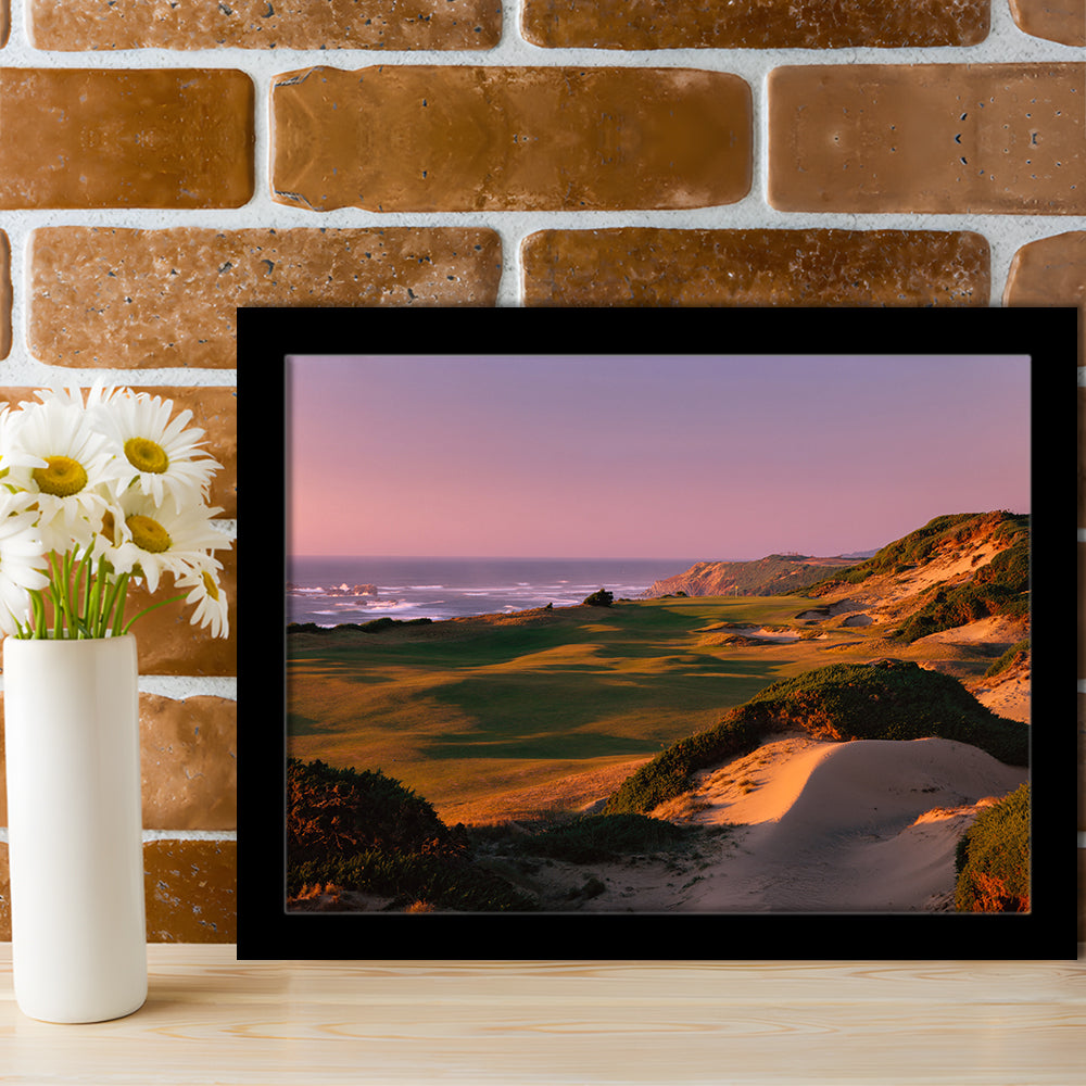 Pacific Dunes Golf Courses Hole 13, Bandon, Oregon, Framed Art Print Wall Decor, Picture Framed