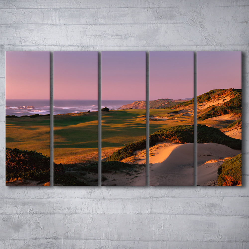 Pacific Dunes Golf Courses Hole 13, Bandon, Oregon, Golf Art Print, Extra Large Canvas Print Wall Art