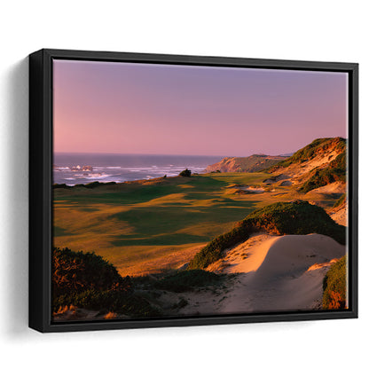 Pacific Dunes Golf Courses Hole 13, Bandon, Oregon, Floating Framed Canvas Print Wall Art