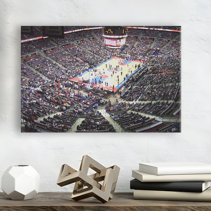 Palace of Auburn Hills, Stadium Canvas, Sport Art, Gift for him, Man Cave Decor, Art Print, Canvas Print Wall Art