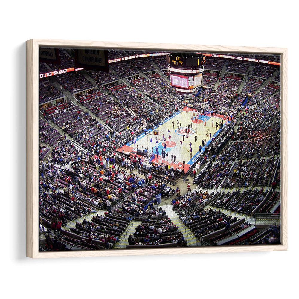 Palace of Auburn Hills, Stadium Canvas, Sport Art, Framed Canvas Print Wall Art, Floating Frame