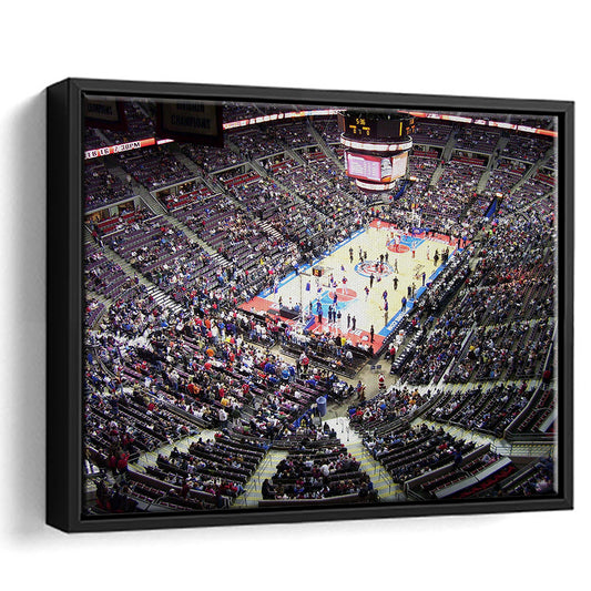 Palace of Auburn Hills, Stadium Canvas, Sport Art, Framed Canvas Print Wall Art, Floating Frame